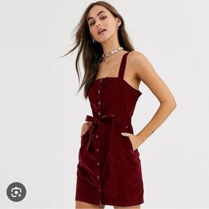 Abercrombie & Fitch Button Up Corduroy Dress